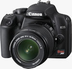 Canon's EOS Rebel XS digital camera. Courtesy of Canon, with modifications by Michael R. Tomkins.