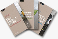 The first three titles in Rocky Nook's new edition espresso. Source images provided by O'Reilly Media Inc.