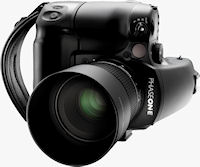 Phase One 645 camera body with V-Grip Air and Schneider Kreuznach LS 110mm f/2.8 lens attached. Photo provided by Phase One A/S.