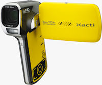 The VPC-CA102YL Dual Camera Xacti flash camcorder. Photo provided by Sanyo Electric Co. Ltd.