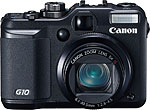 Canon PowerShot G10. Courtesy of Canon, with modifications by Zig Weidelich.