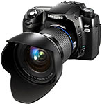 Samsung GX-20 SLR. Courtesy of Samsung, with modifications by Zig Weidelich.