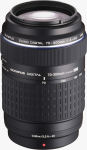 Olympus' Zuiko Digital ED 70-300mm f4.0 - f5.6 lens. Courtesy of Olympus, with modifications by Michael R. Tomkins.