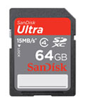SanDisk Ultra® SDXC™ card.