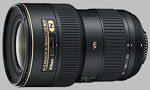 Nikkor AF-S 16-35mm f/4G ED VR II lens.