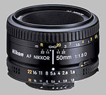 Nikon 50mm f/1.8 AF-D Nikkor lens.