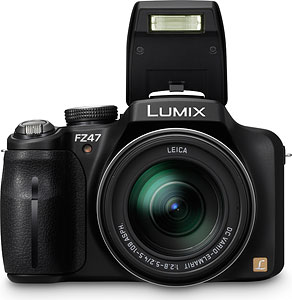 Panasonic's Lumix DMC-FZ47 digital camera. Photo provided by Panasonic Consumer Electronics Co. Click for a bigger picture!