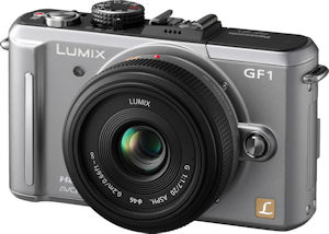 Panasonic's Lumix DMC-GF1 digital camera. Photo provided by Panasonic Consumer Electronics Co. Click for a bigger picture!