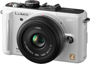 Panasonic's Lumix DMC-GF1 digital camera. Photo provided by Panasonic Consumer Electronics Co. Click for a bigger picture!