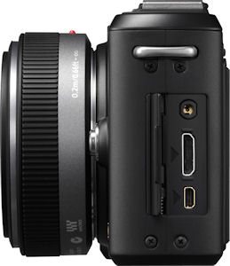 Panasonic's Lumix DMC-GF1 digital camera. Photo provided by Panasonic Consumer Electronics Co. Click for a bigger picture!