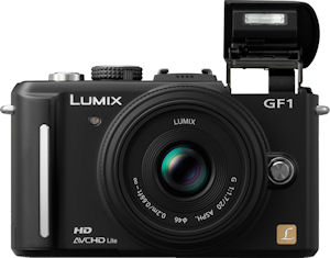 Panasonic's Lumix DMC-GF1 digital camera. Photo provided by Panasonic Consumer Electronics Co. Click for a bigger picture!