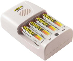 Maha's PowerEx MH-C204W charger. Courtesy of Maha, with modifications by Michael R. Tomkins. Click for a bigger picture!