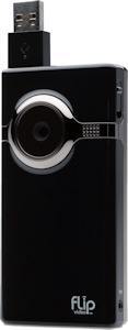 Flip MinoHD with USB jack extended, front view. Photo provided by Pure Digital Technologies Inc. Click for a bigger picture!