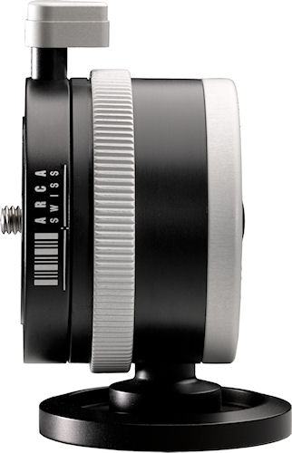 Arca Swiss' Monoball p0 tripod head in portrait position. Photo provided by ARCA-SWISS. Click for a bigger picture!