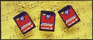 SanDisk's MultiMediaCards