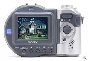 Sony's MVC-CD400 digital camera. Copyright © 2002, The Imaging Resource. All rights reserved. Click for a bigger picture!
