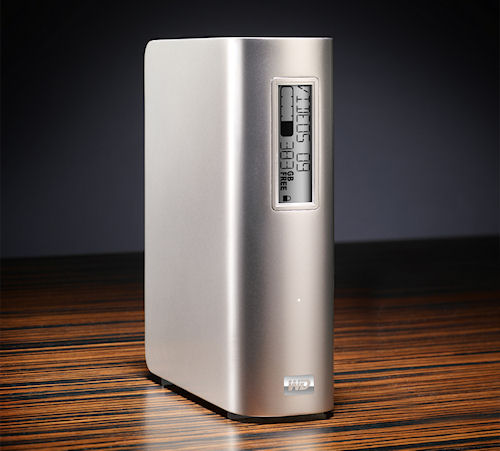 WD's My Book Studio external hard drive with E-Label display. Photo provided by Western Digital Corp. Click for a bigger picture!