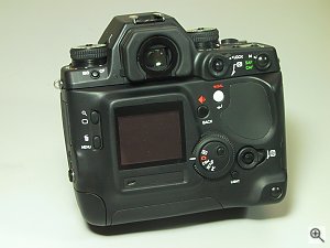 Contax's N Digital SLR digital camera. Copyright (c) 2001, Michael R. Tomkins, all rights reserved. Click for a bigger picture!