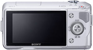 Sony's NEX-3 single-lens direct view camera. Photo provided by Sony Electronics Inc. Click for a bigger picture!