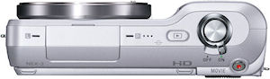Sony's NEX-3 single-lens direct view camera. Photo provided by Sony Electronics Inc. Click for a bigger picture!