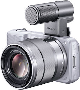 Sony's NEX-3 single-lens direct view camera. Photo provided by Sony Electronics Inc. Click for a bigger picture!