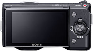 Sony's NEX-5 single-lens direct view camera. Photo provided by Sony Electronics Inc. Click for a bigger picture!