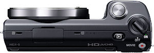 Sony's NEX-5 single-lens direct view camera. Photo provided by Sony Electronics Inc. Click for a bigger picture!