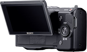 Sony's NEX-5 single-lens direct view camera. Photo provided by Sony Electronics Inc. Click for a bigger picture!