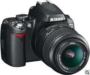 Nikon's D60 digital SLR. Courtesy of Nikon. Click for a bigger picture!