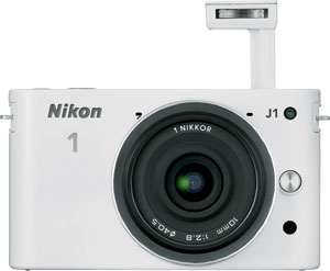 The Nikon J1 compact system camera with 30-110mm f/3.8-5.6 VR lens. Photo provided by Nikon Inc. Click for a bigger picture!