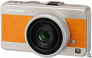Olympus Micro Four-Thirds concept camera. Courtesy of Olympus, with modifications by Zig Weidelich. Click for a larger image.