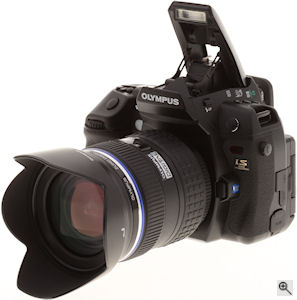 Olympus' E-3 digital SLR. Copyright &copy; 2007, The Imaging Resource. All rights reserved. Click for a bigger picture!