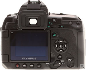 Olympus' E-3 digital SLR. Copyright &copy; 2007, The Imaging Resource. All rights reserved. Click for a bigger picture!
