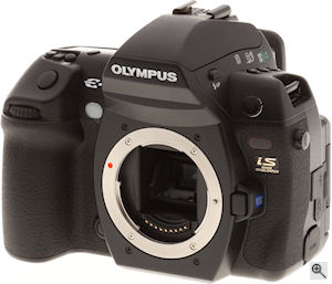 Olympus' E-3 digital SLR. Copyright &copy; 2007, The Imaging Resource. All rights reserved. Click for a bigger picture!