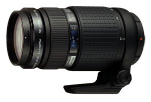 Olympus' E System 50-200mm lens. Courtesy of Olympus, with modifications by Michael R. Tomkins. Click for a bigger picture!