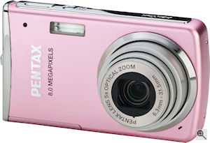 Pentax' Optio M50 digital camera. Courtesy of Pentax, with modifications by Michael R. Tomkins. Click for a bigger picture!