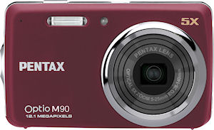 Pentax's Optio M90 digital camera. Photo provided by Pentax Europe Imaging Systems Ltd. Click for a bigger picture!