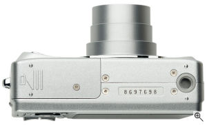 Pentax's Optio S45 digital camera. Courtesy of Pentax, with modifications by Michael R. Tomkins. Click for a bigger picture!