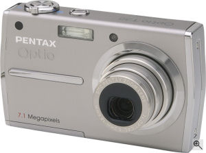 Pentax's Optio T30 digital camera. Courtesy of Pentax, with modifications by Michael R. Tomkins. Click for a bigger picture!