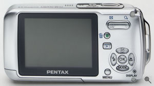 Pentax's Optio W10 digital camera. Courtesy of Pentax, with modifications by Michael R. Tomkins. Click for a bigger picture!