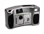 Polaroid's PhotoMAX PDC 640 digital camera, front right quarter view. Courtesy of Polaroid.