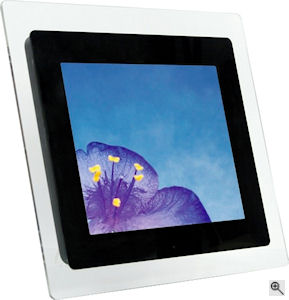 Jobo's PDJ151 digital picture frame. Courtesy of Jobo, with modifications by Michael R. Tomkins. Click for a bigger picture!