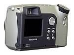 Toshiba's PDR-M60 digital camera, rear left quarter view. Courtesy of Toshiba America Information Systems Inc.