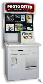 Pixel Magic's Photo Ditto kiosk, front view.  Courtesy of Pixel Magic Imaging Inc. - click for a bigger picture!