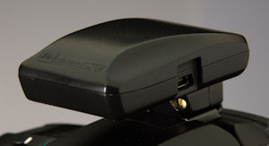 Jobo's PhotoGPS device mounted on a Samsung GX10 digital SLR. Courtesy of Geotate, with modifications by Michael R. Tomkins. Click for a bigger picture!
