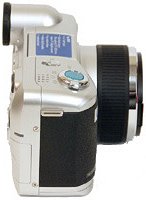 HP's PhotoSmart 850 digital camera. Courtesy of Hewlett-Packard Co., with modifications by Michael R. Tomkins.