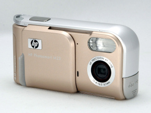 HP's Photosmart M23 digital camera. Copyright © 2005, The Imaging Resource. All rights reserved.