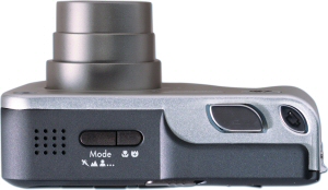 HP's Photosmart R607 digital camera. Courtesy of Hewlett Packard, with modifications by Michael R. Tomkins. Click for a bigger picture!
