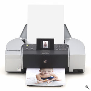 Canon's PIXMA iP6220 printer. Courtesy of Canon, with modifications by Michael R. Tomkins. Click for a bigger picture!