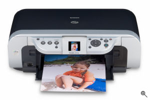 Canon's PIXMA MP450 printer. Courtesy of Canon, with modifications by Michael R. Tomkins. Click for a bigger picture!